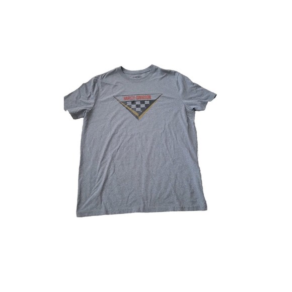 Harley-Davidson® Gray Men's Short Sleeve Shirt  Checkerboard Sz XL - Picture 2 of 8